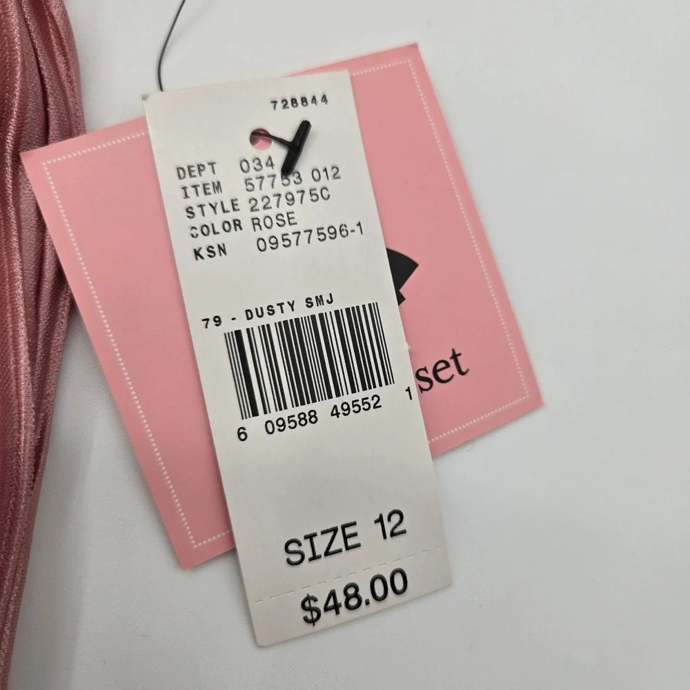 Amys Closet Girls Rose Pink Pleated Off Shoulder Ruffle Dress‎ Size 12 NWT Party